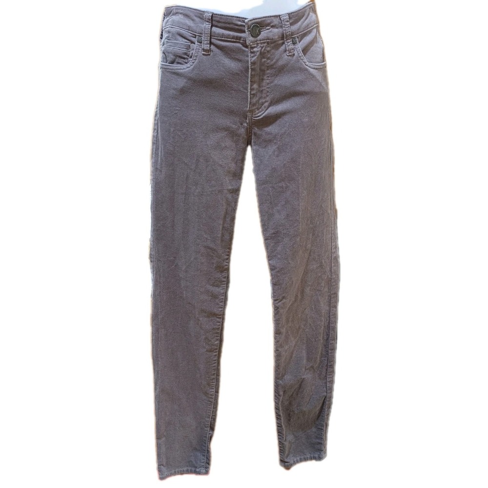 Kut From The Kloth Diana High Rise Fab AB Skinny‎ Grey Corduroy Size 2
